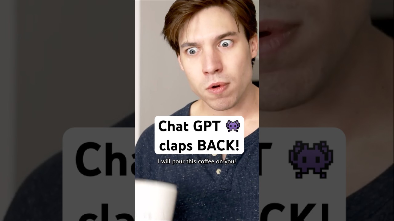 Chat GPT knows it&rsquo;s smarter than us. 😭👾 #skit #funny #comedy #skit #ai #chatgpt #shorts