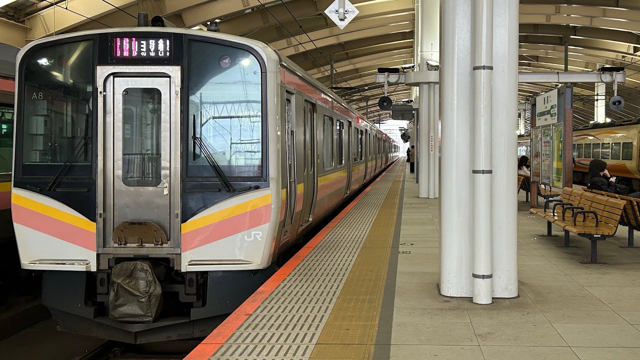 1621M 新潟8:05発 普通新発田行き 発車
