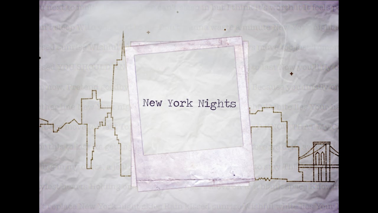 New York Nights by david hugø (Official Lyric Video)