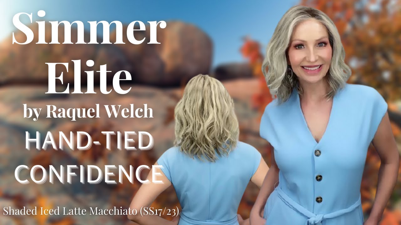 Simmer Elite Wig by Raquel Welch in Shaded Iced Latte Macchiato (SS17/23) Hand-tied Confidence