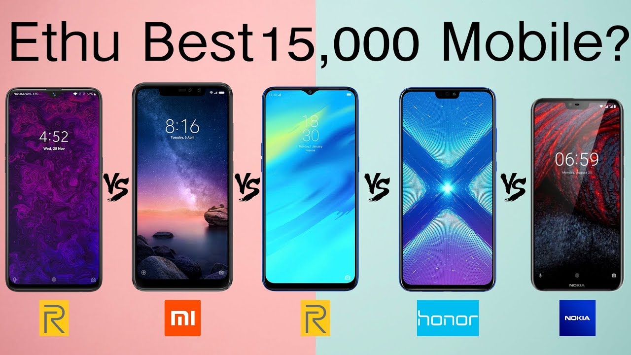 Realme U1 Vs Redmi Note 6 Pro Vs Honor 8x Vs Realme 2 Pro Vs Nokia 6.1 Plus