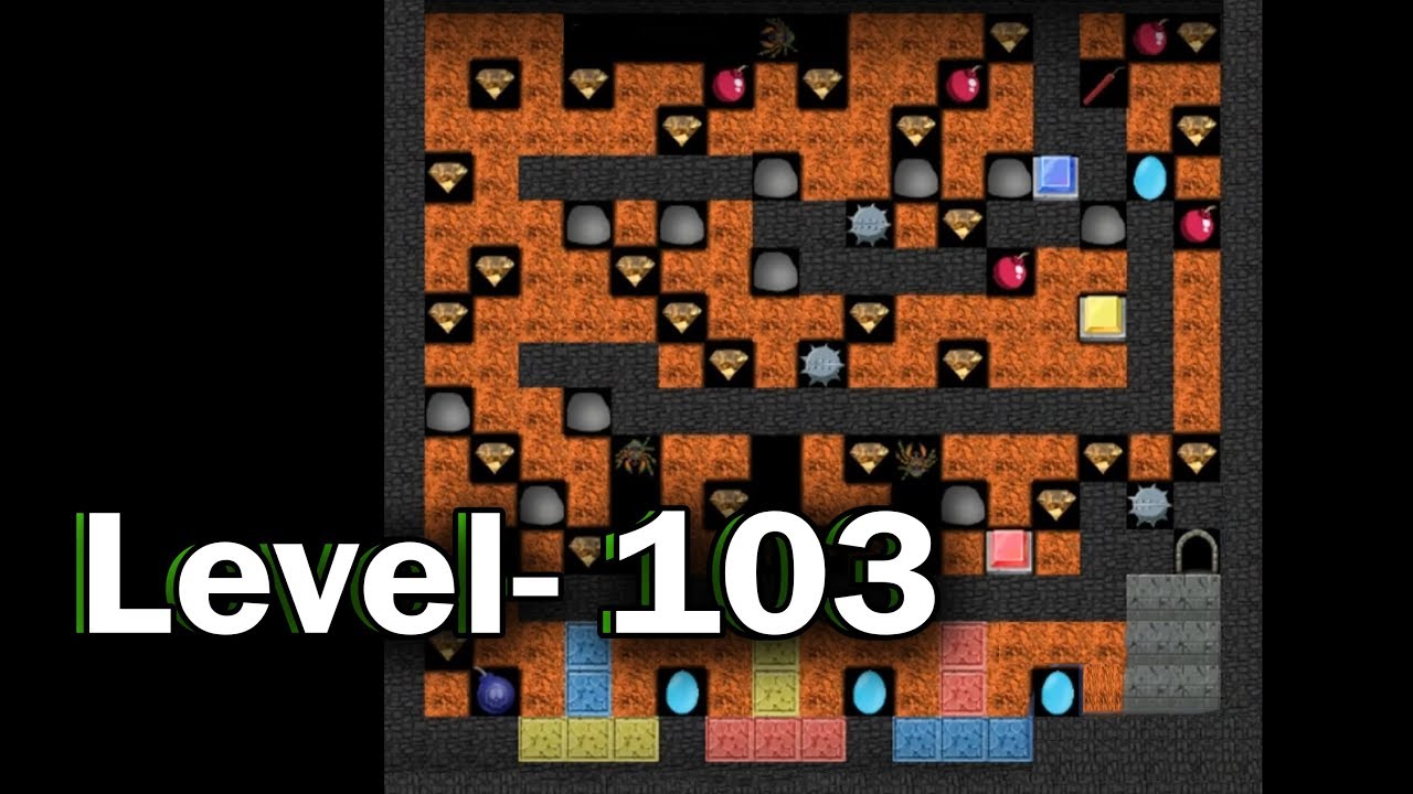 Diamond mine level 103 collected all 30 diamonds