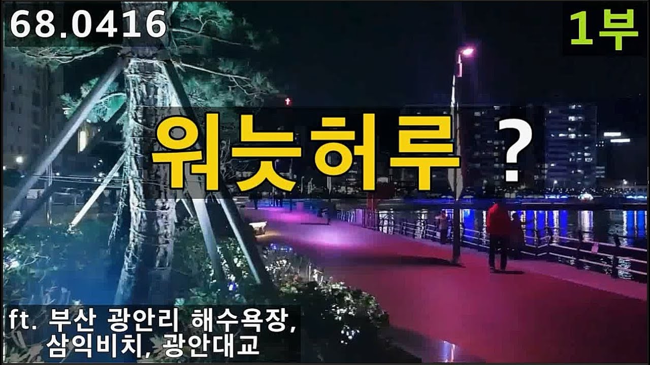 wanted her to 발음 원어민 따라하기 ft. 부산 광안리 해수욕장, 광안대교, 68.0416, 운배영