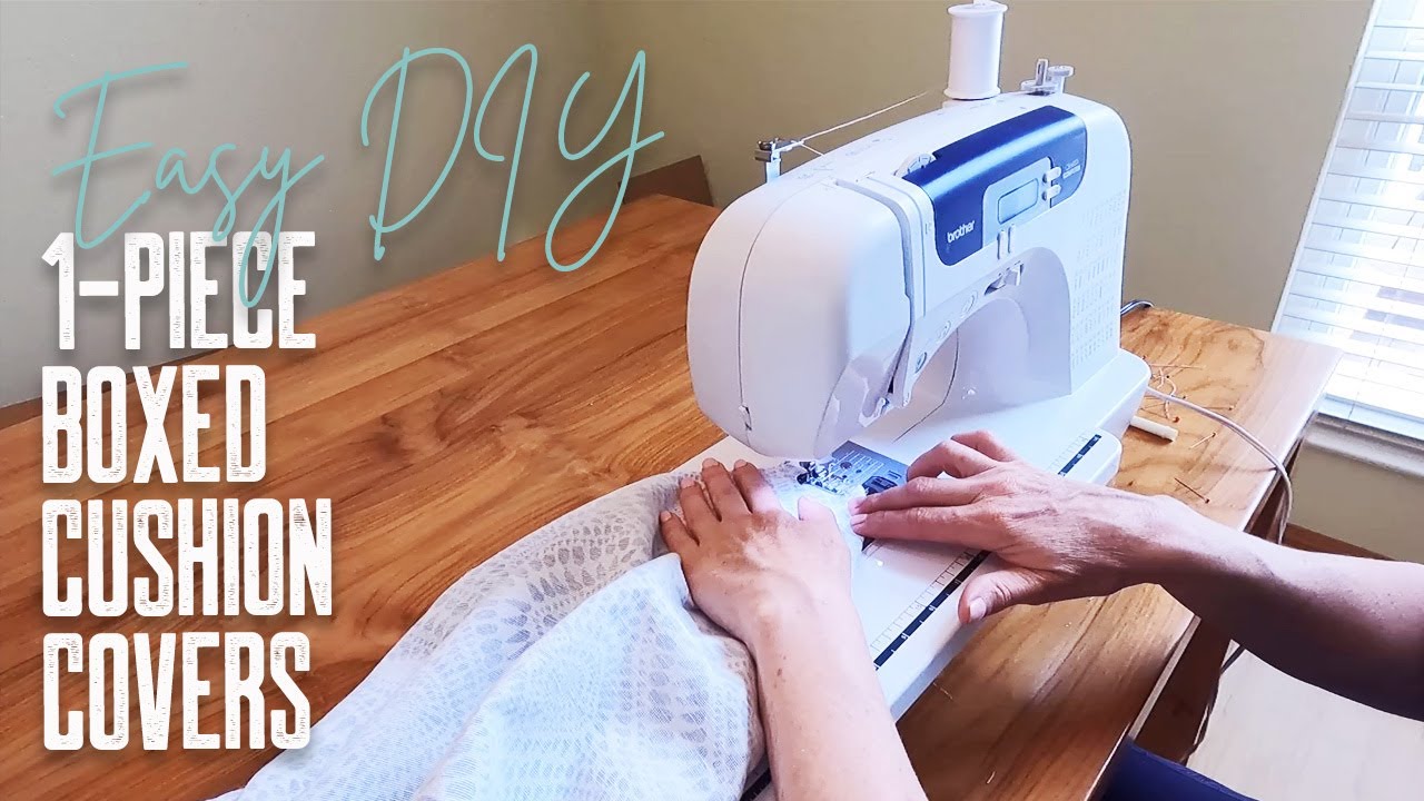 DIY Easy 1 Piece Boxed Cushion Cover Tutorial   |  Van Build Series Ep. 47