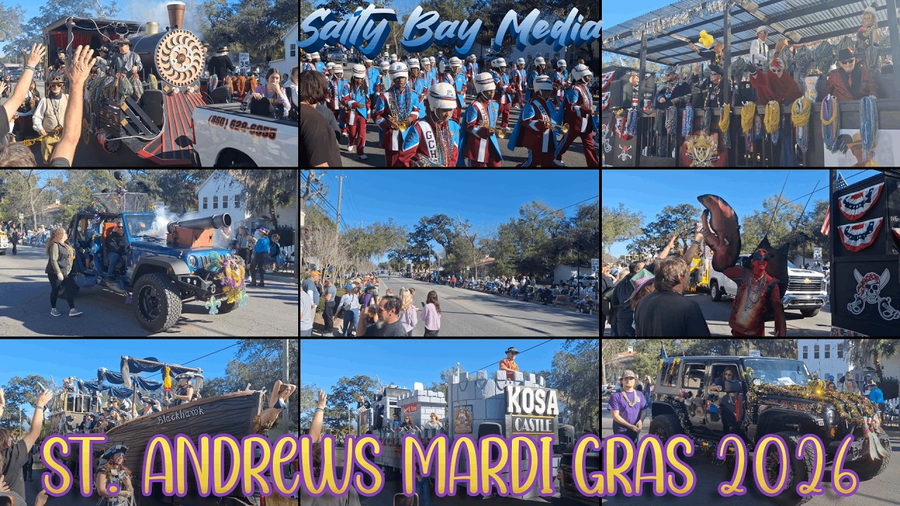 2026 St. Andrews Mardi Gras Main Parade in Panama City, FL (4K Cinematic) Full Parade
