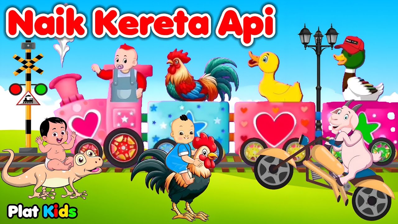 NAIK KERETA API - Lagu Anak Lucu - Lagu Anak Indonesia Populer