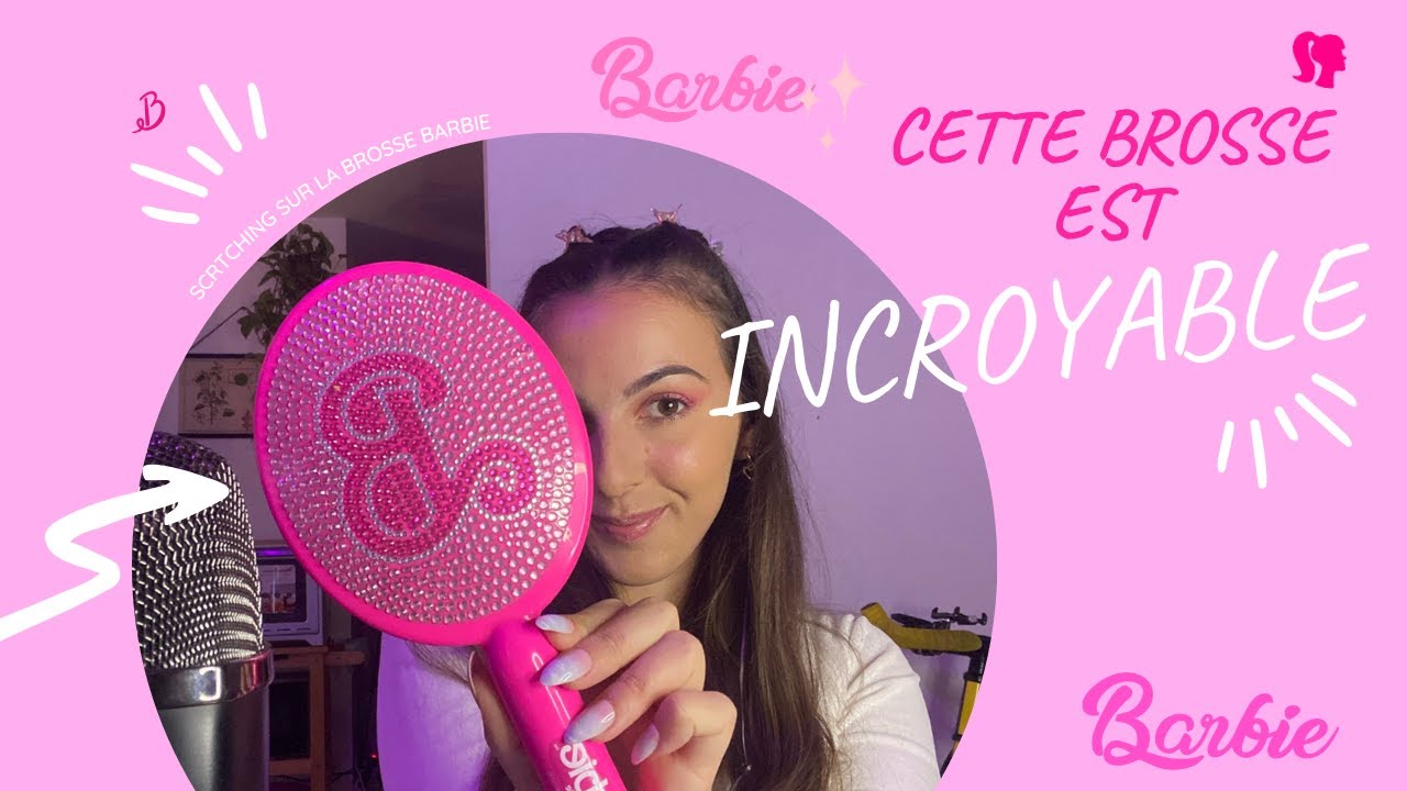 Asmr: Scratching sur la brosse BARBIE 💓