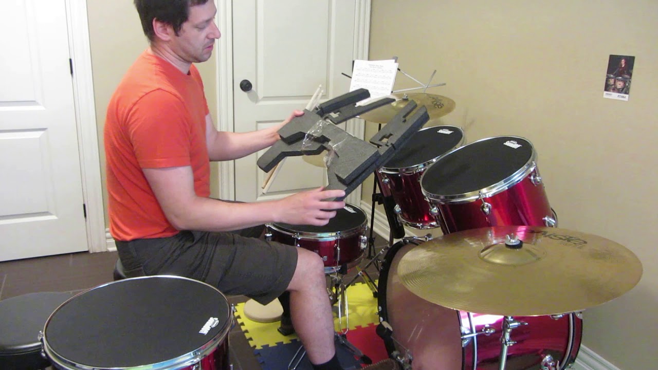 Drum mutes applied - Evans SoundOff drum mutes applied