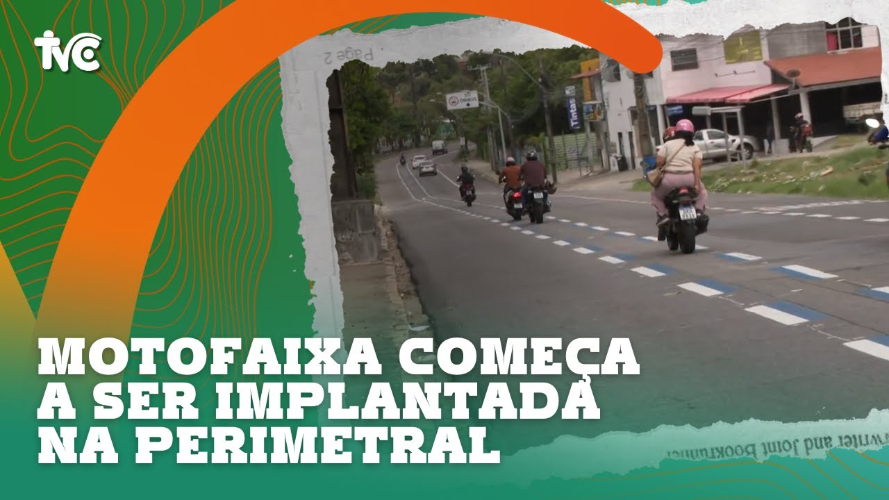 Motofaixa come&ccedil;a a ser implantada na Perimetral