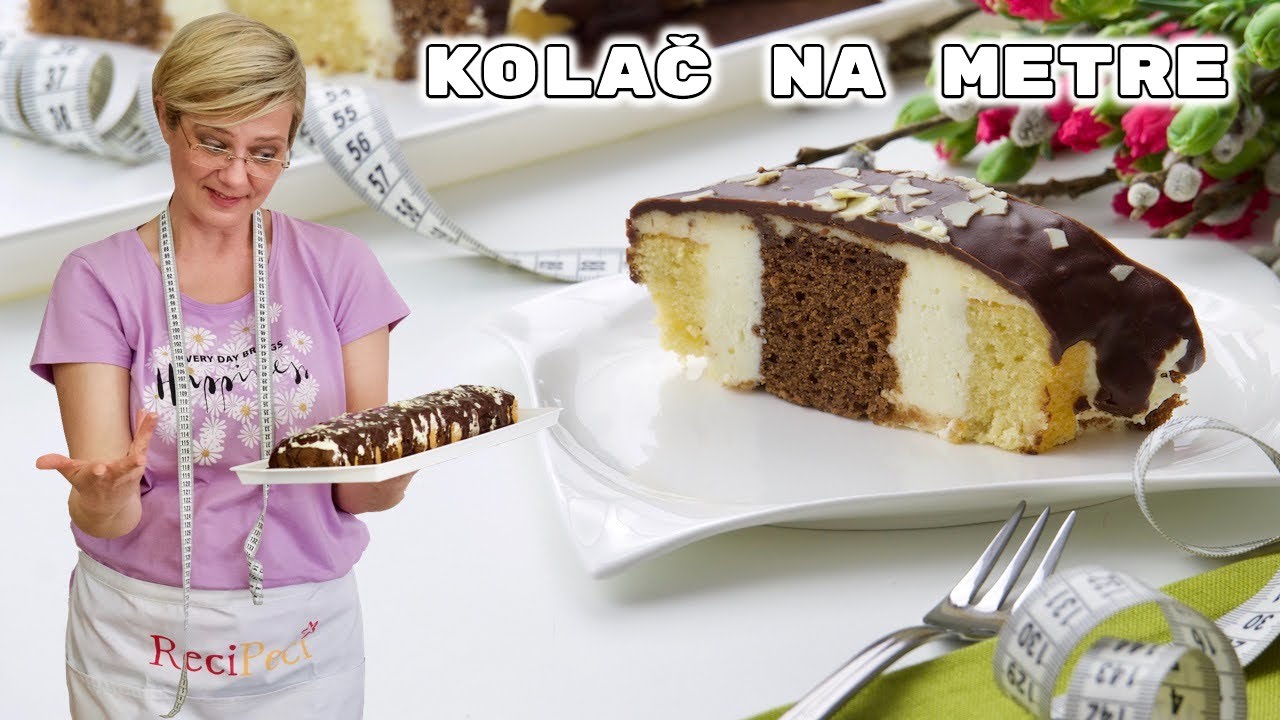Jednostavan i ukusan KOLAČ NA METRE / METRAŽ / METARSKI KOLAČ • ReciPeci Sandre Gašparić