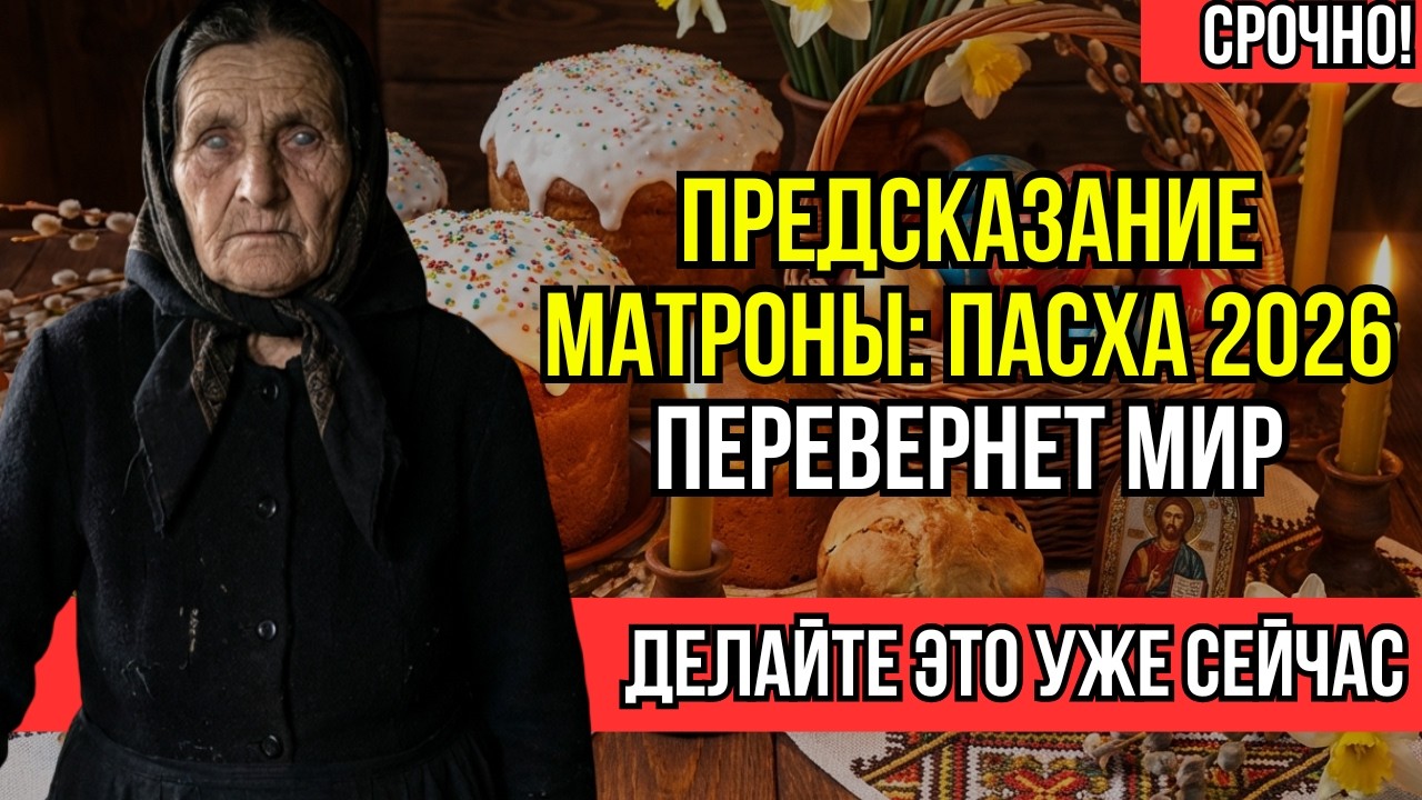 ПРОРОЧЕСТВО МАТРОНЫ: Светлая Пасха 12.04.2026 изменит ВСЁ — секрет хранился восемь десятилетий