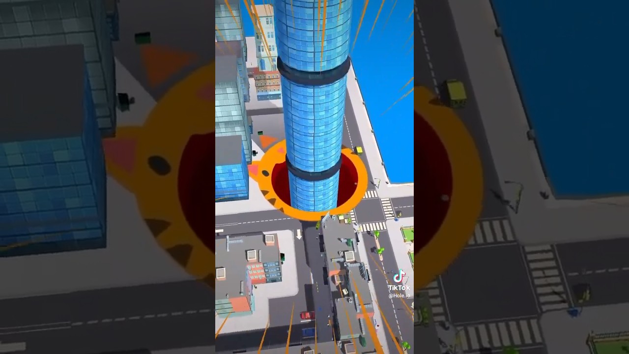 the most addictive game. hole io.