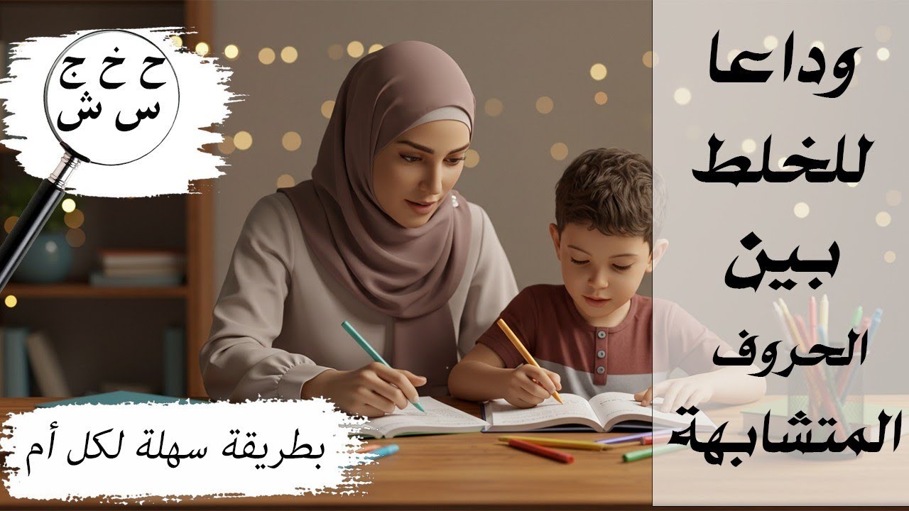 وداعا للخلط بين الحروف المتشابهة بخطوات سهلة لكل أم #تعليم_أونلاين #تعليم_الأطفال #تأسيس_القراءة