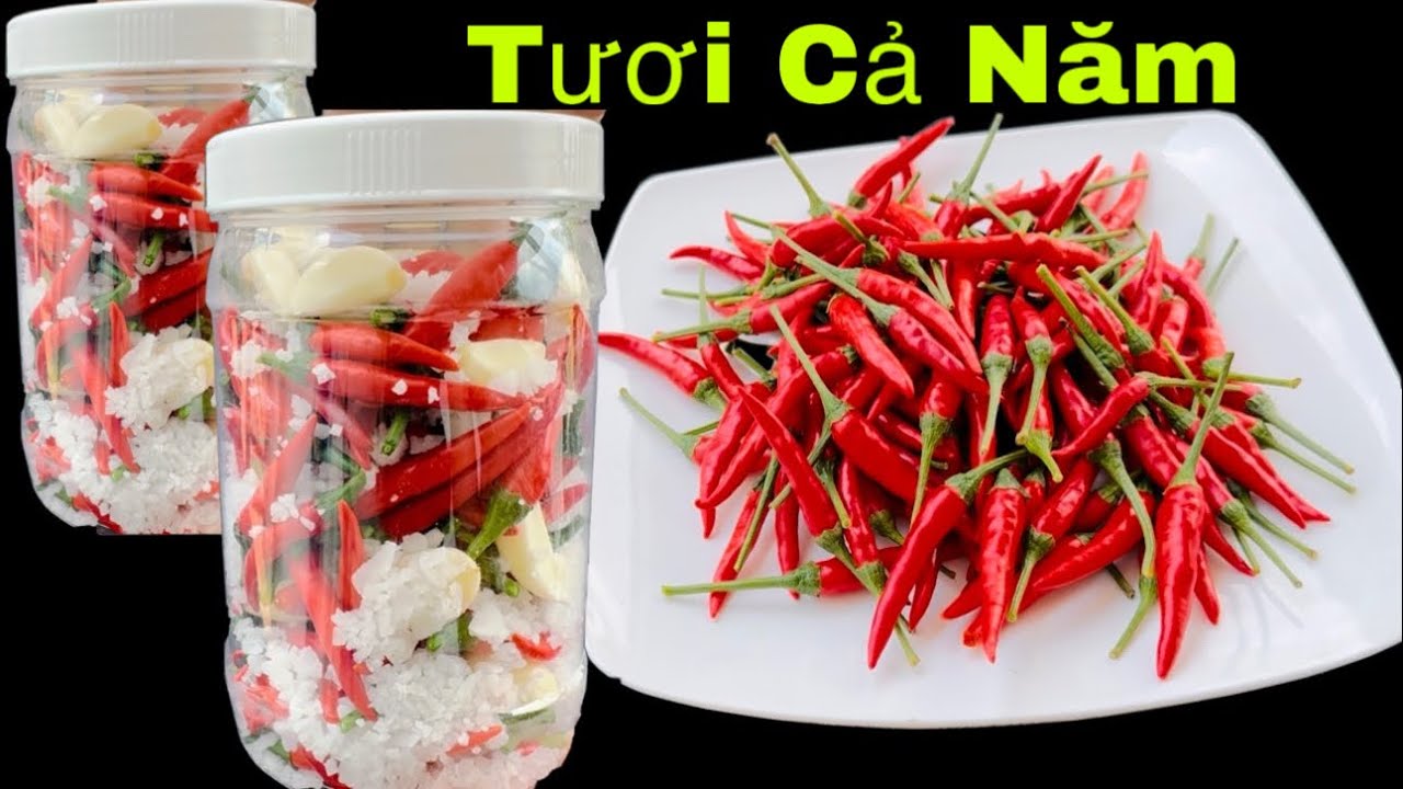 Cách Bảo Quản Ớt Tươi Lâu , Để Cả Năm Không Hỏng