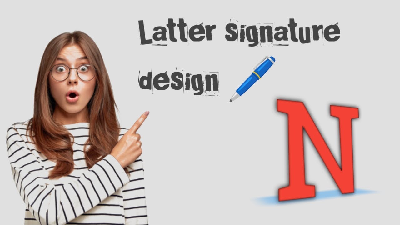 &ldquo;How To Make N Letter Signature ✍️ | Easy & Attractive Style&rdquo; #writingrasu #calligraphy 