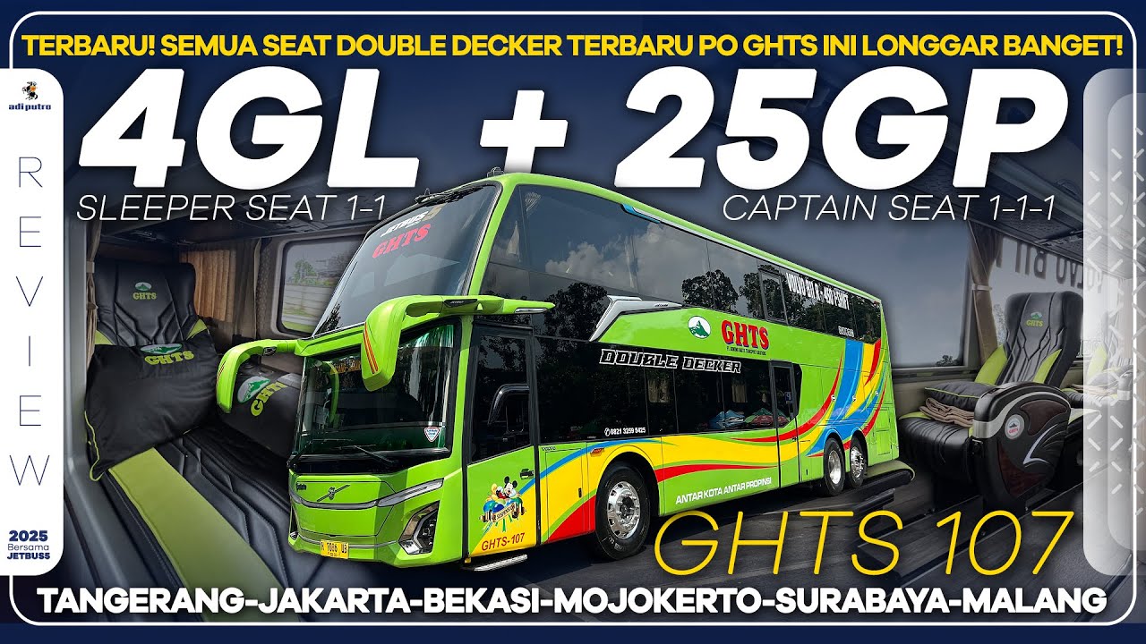Upgrade Bus! PO Gunung Harta Double Decker Tangerang - Malang Dengan Interior Yang Jauh Lebih Mewah!