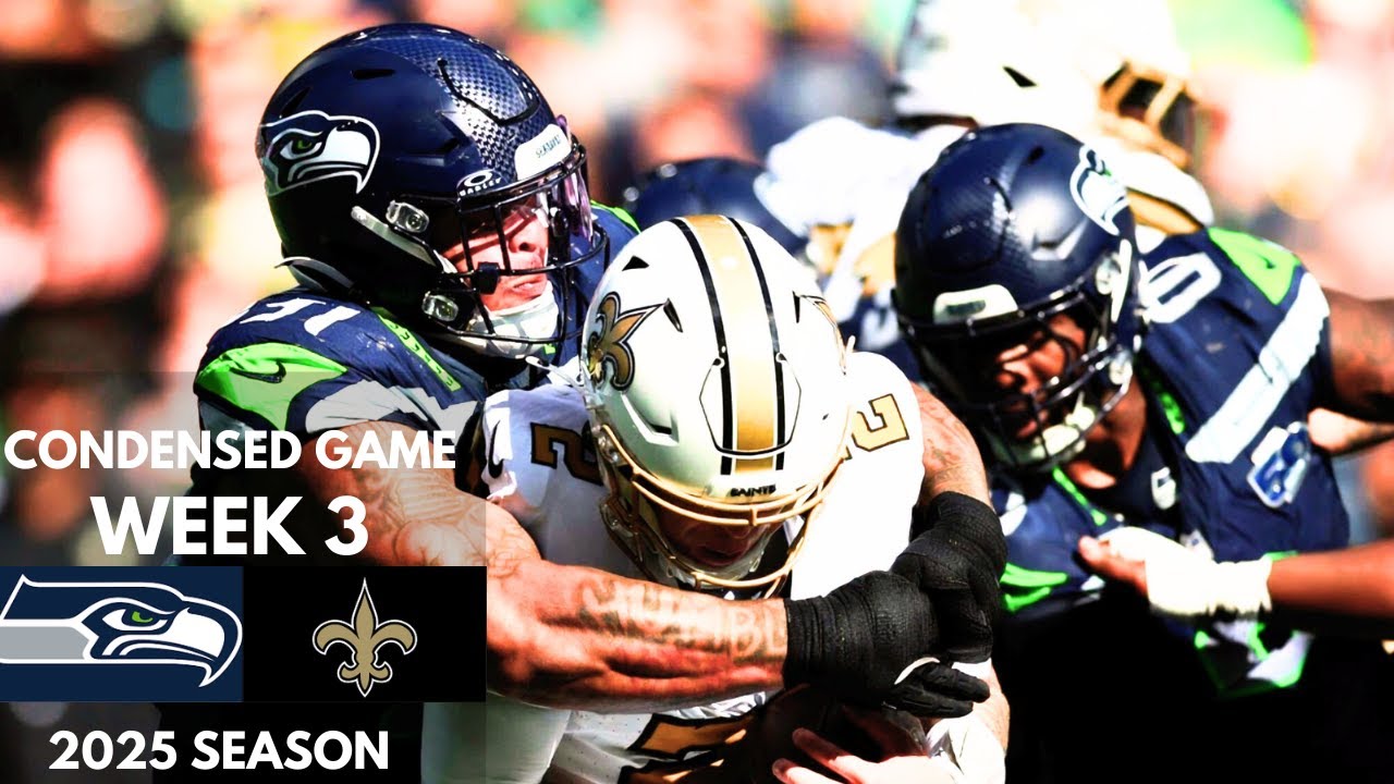 Seahawks vs Saints 2025 Week 3 Condensed Game | NFL Highlights