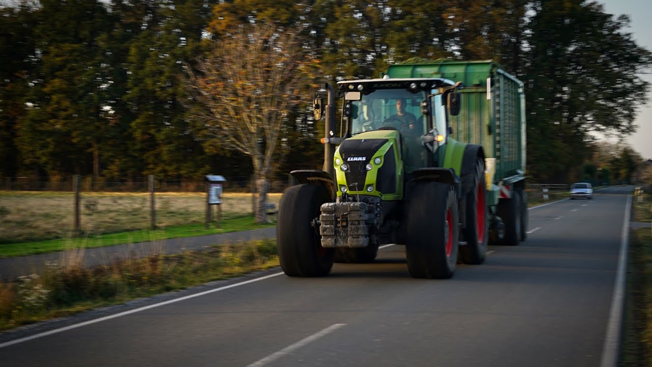 Letzter Schnitt 2020 mit Claas Axion /Cargos, Fendt 826, Krone ZX 350 GD