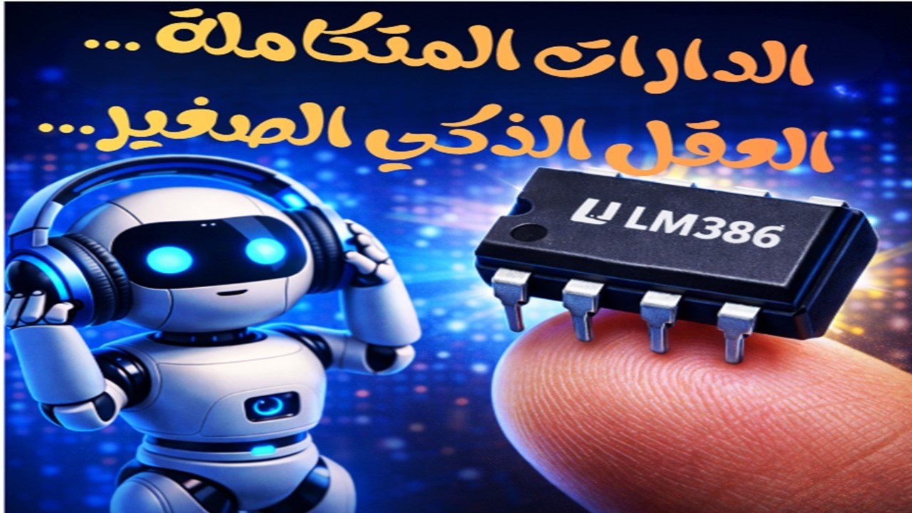 الدارات المتكاملة… العقل الصغير داخل أجهزتنا 🔍 رحلة الصوت داخل LM386
