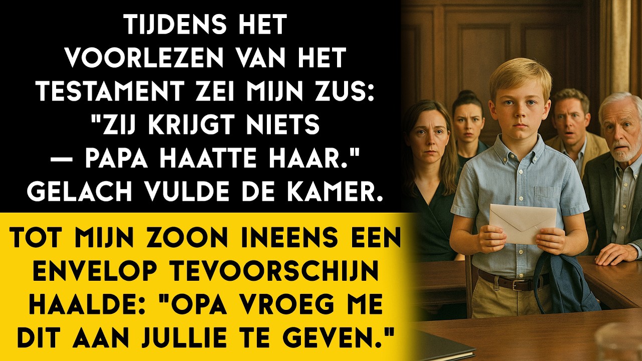 Mijn vader ontnam me alles… Tot zijn kleinzoon een witte envelop uit zijn rugzak haalde