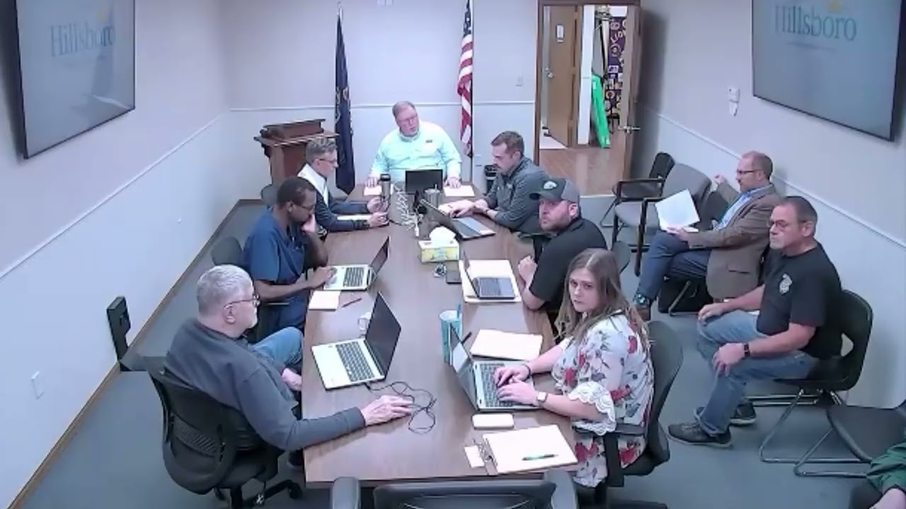City of Hillsboro KS Regular Meeting 11-04-25