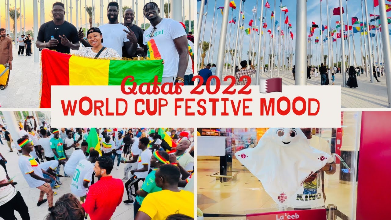 FIFA World Cup, Qatar 2022 | Senegalese Celebration at Flag Plaza | Mascot Exhibition