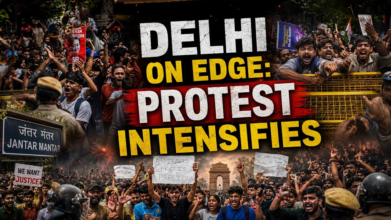 Delhi on Edge! Protesters Return to Jantar Mantar After Police Clash