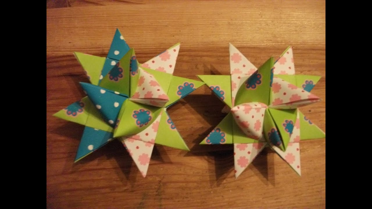 Fröbelsterne basteln - ganz einfach! Anleitung, Tutorial