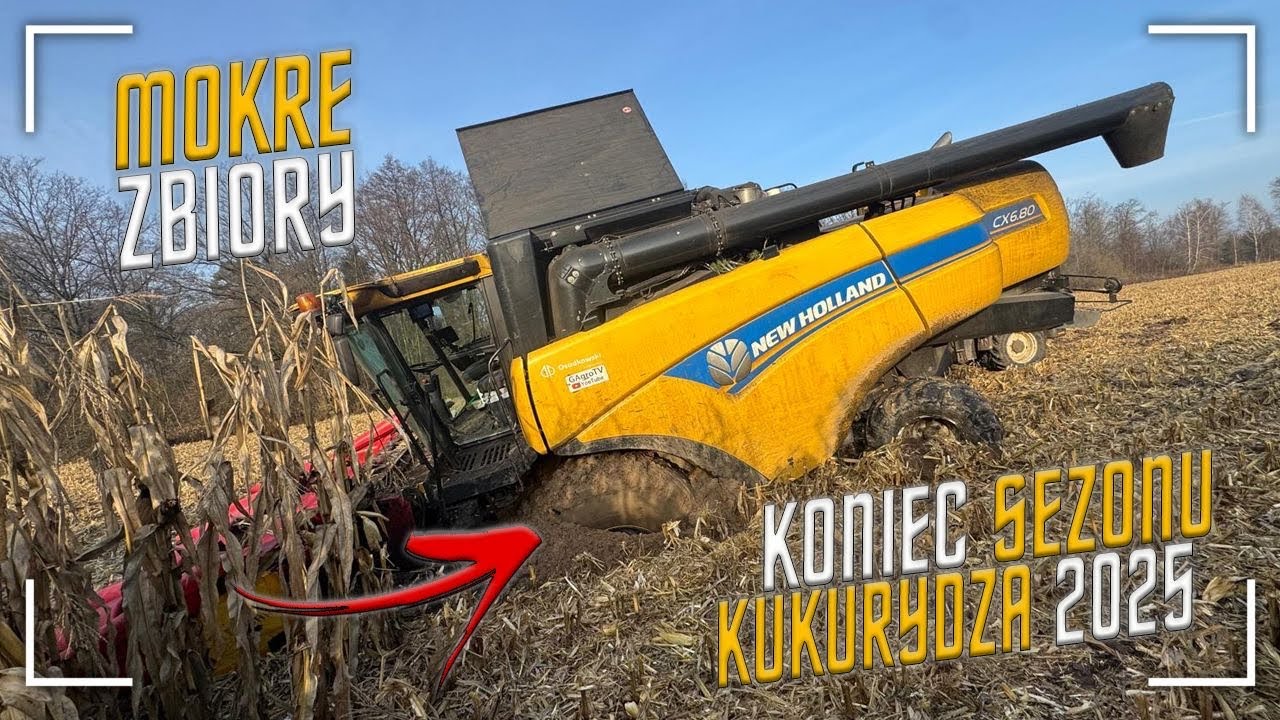 Ciężkie żniwa kukurydziane 2025, męczymy ostatnie hektary i koniec sezonu [vlog#277]