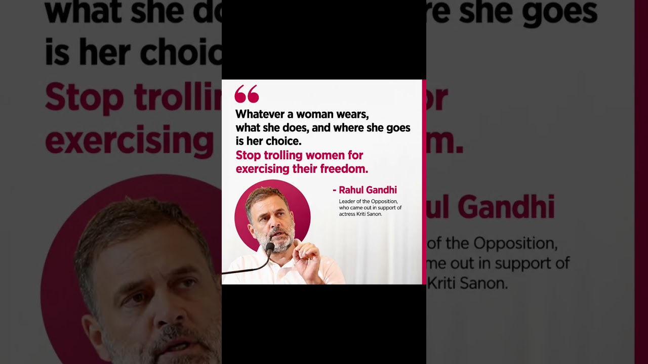 Women deserve the freedom to make their own choices. This debate involving Rahul Gandhi, Kangana