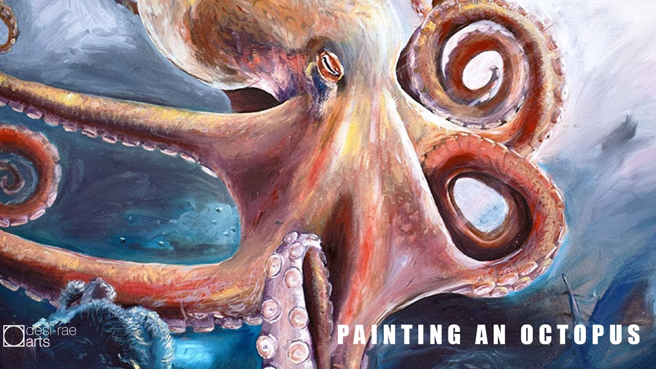 How To Paint An Octopus | Oil Painting Time Lapse