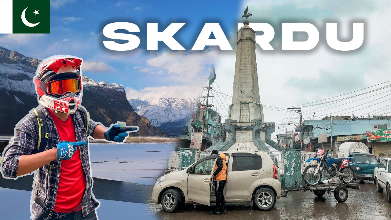 Skardu Winter Wonderland ❄️ -15°C | Pakistan Motorcycle North Adventure 🇵🇰 | Travel Vlog | Drone 4k
