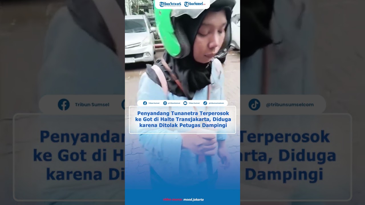 Penyandang Tunanetra Terperosok ke Got di Halte Transjakarta, Diduga karena Ditolak Petugas Dampingi