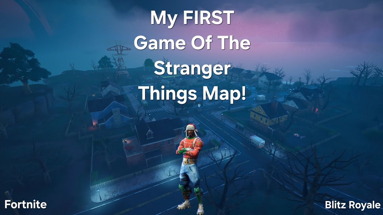 My FIRST Game Of The Stranger Things Map! - Blitz Royale | Fortnite