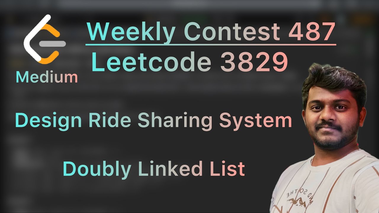 Weekly Contest 487 - Leetcode 3829. Design Ride Sharing System