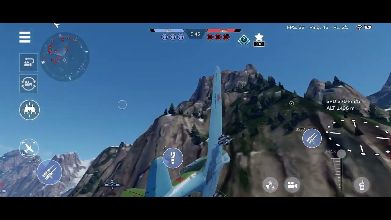 Strike and bombing aircraft gameplay.