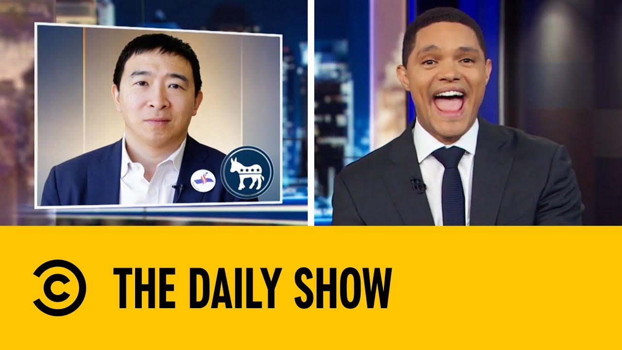Andrew Yang Delights Supporters With Crowd Surfing Stunt | The Daily Show with Trevor Noah