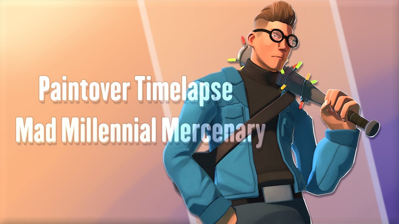 [SFM Paintover Timelapse] Mad Millennial Mercenary