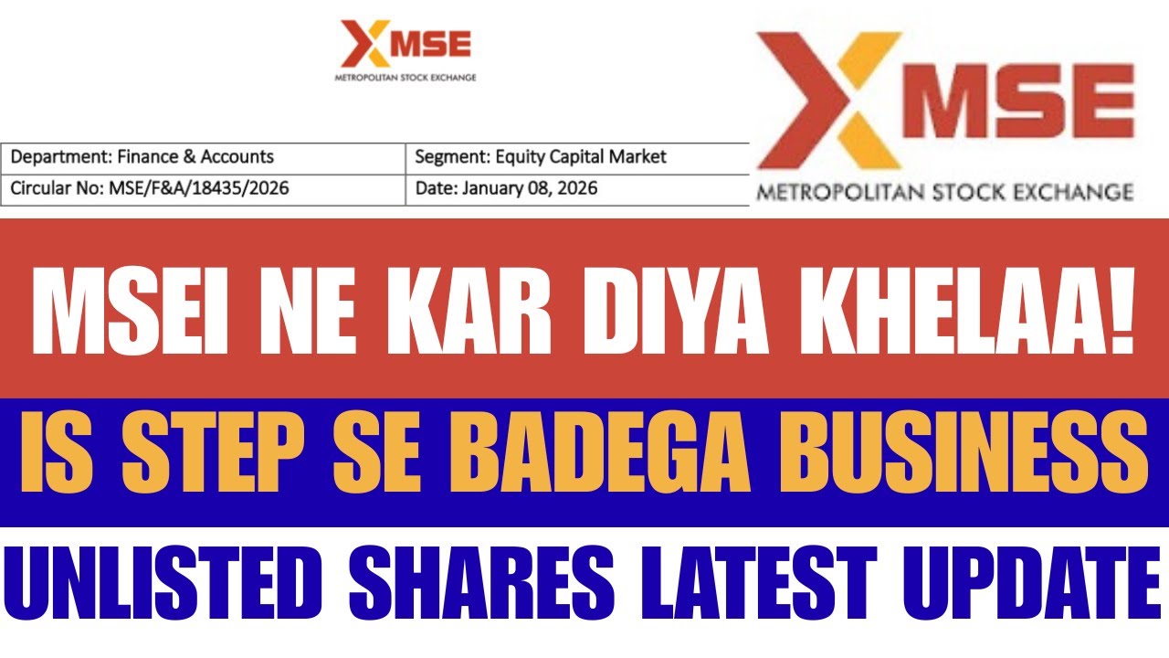 MSEI Unlisted Shares Latest News | Metropolitan Stock Exchange Relaunch Update 2026