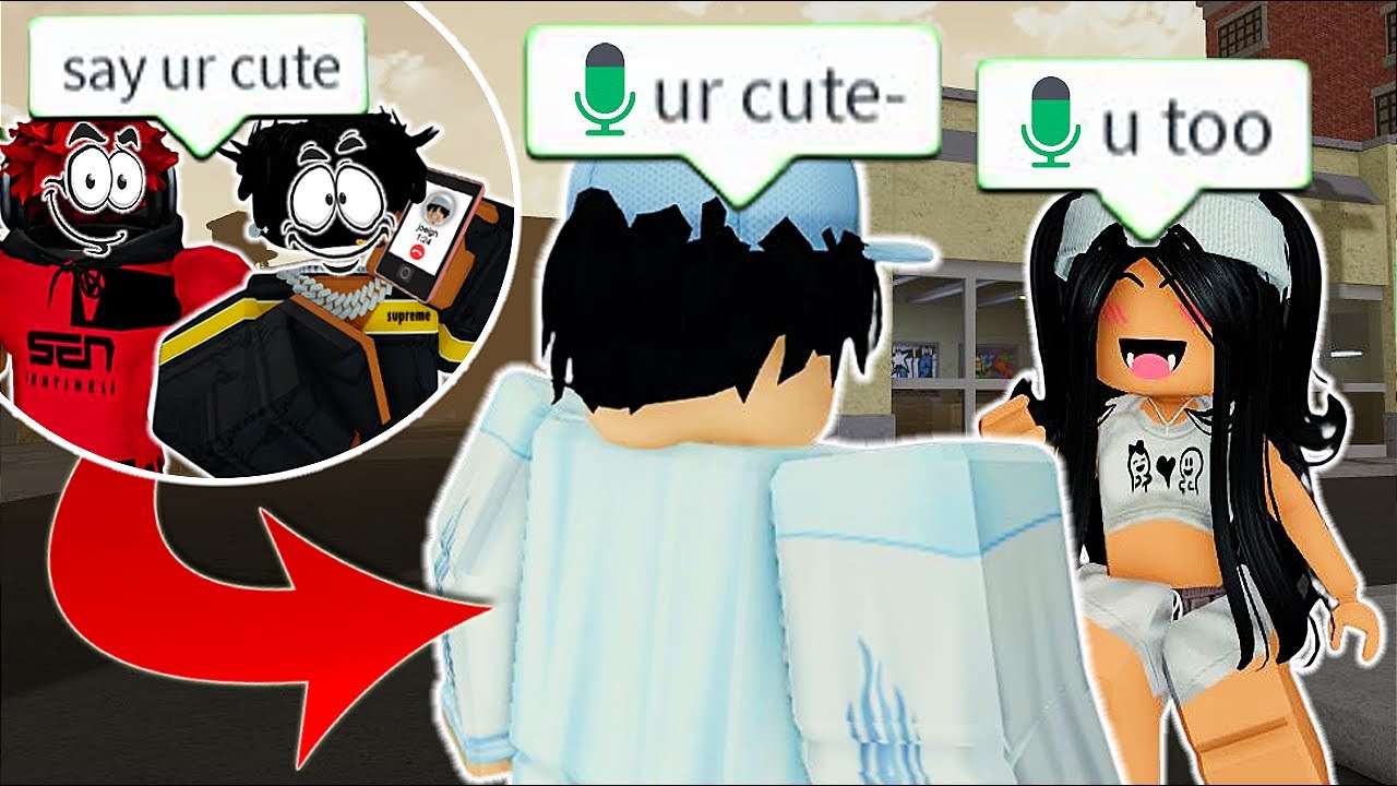 Roblox Da Hood VOICE CHAT... But my friends tell me what to say!