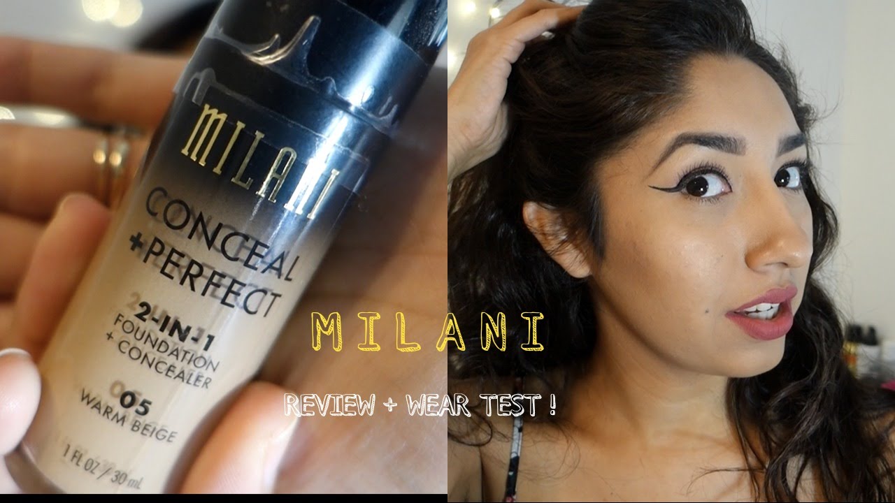 NEW Milani Conceal and Perfect 2 in 1 Foundation + Concealer Review + Demo