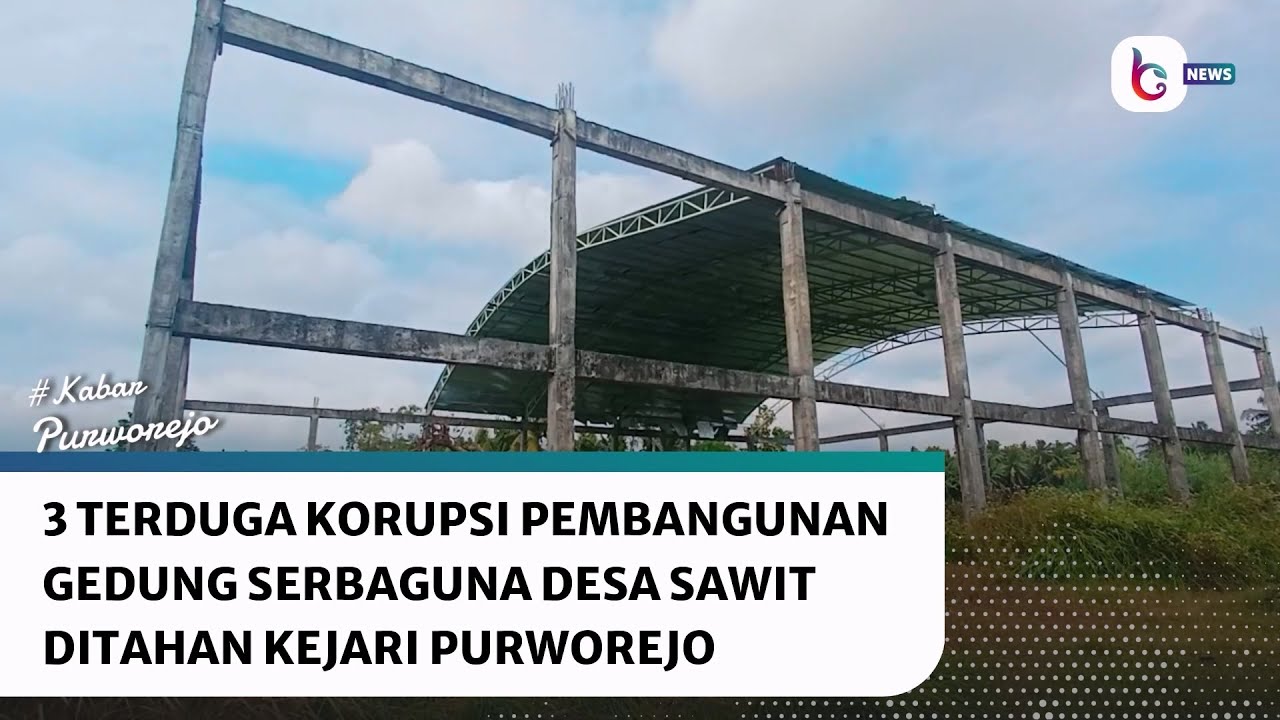 3 Terduga Korupsi Pembangunan Gedung Serbaguna Desa Sawit, Ditahan Kejari Purworejo