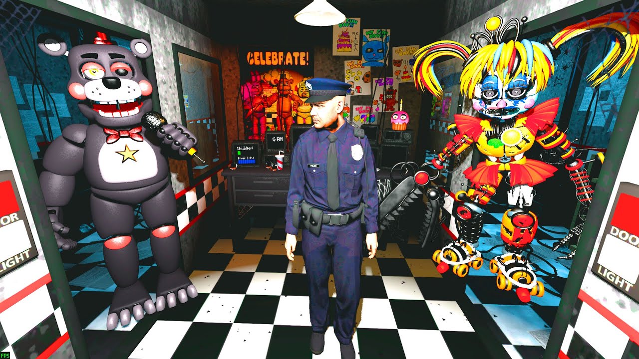АНИМАТРОНИКИ ПУГАЮТ ОХРАННИКА FNAF COOP ► Garry's Mod