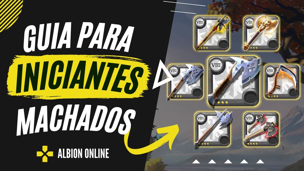AS MELHORES BUILDS PARA INICIAR COM O MACHADO | ALBION ONLINE