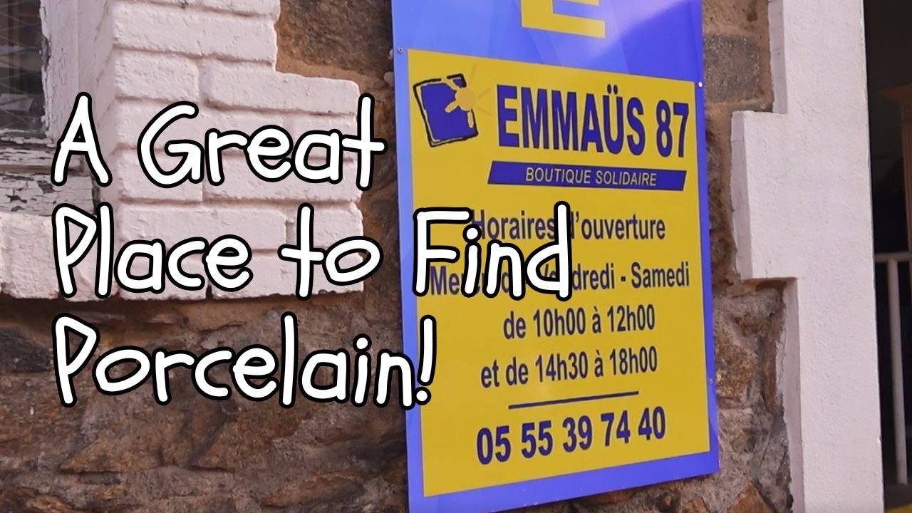 Finding really great porcelain in the Emmaus 87 - Limoges, France