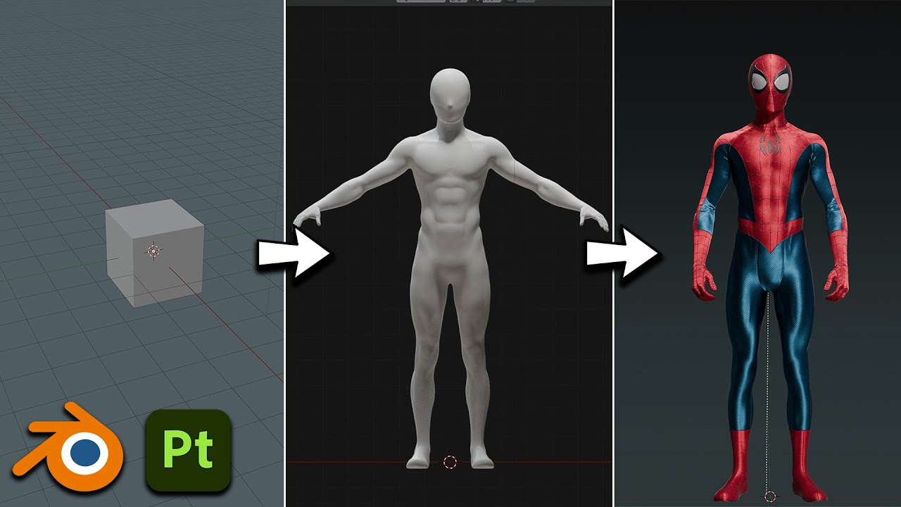 Modeling Spider-Man | Full Workflow