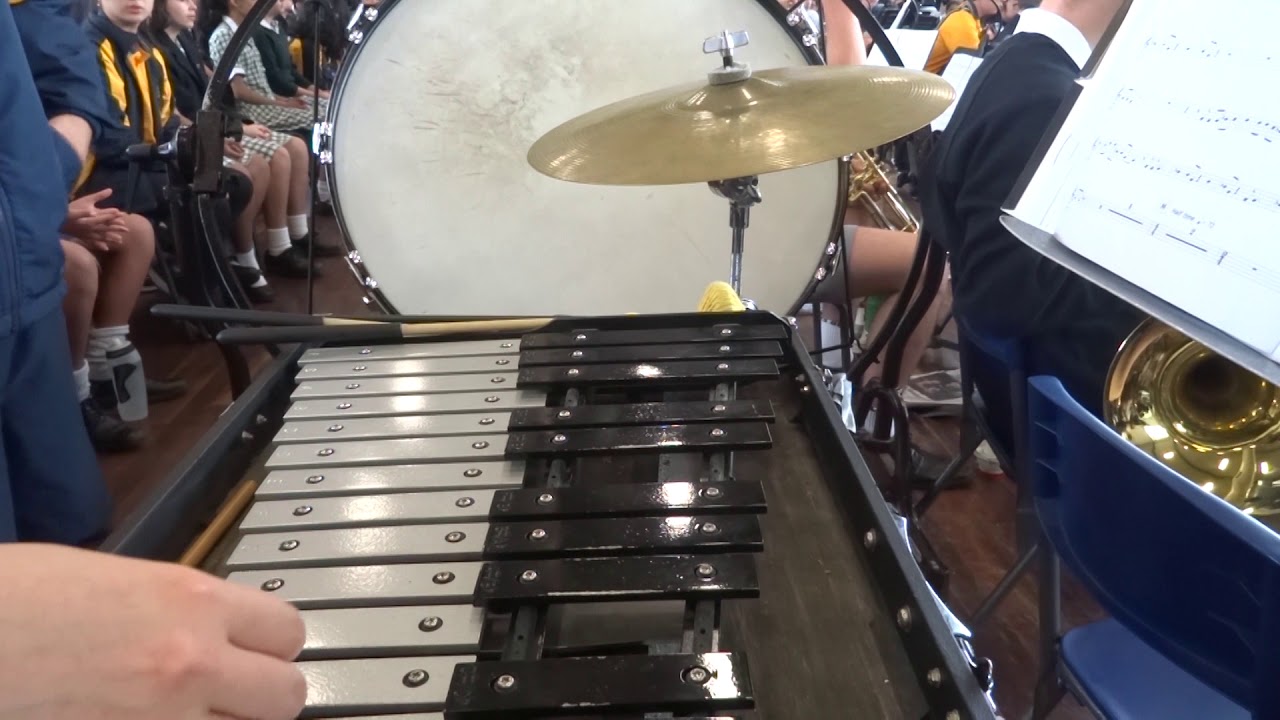 Balwyn High School Symphony Orchestra 2018 Pres Night Medley Final Rehearsal Percussion 2 Cam
