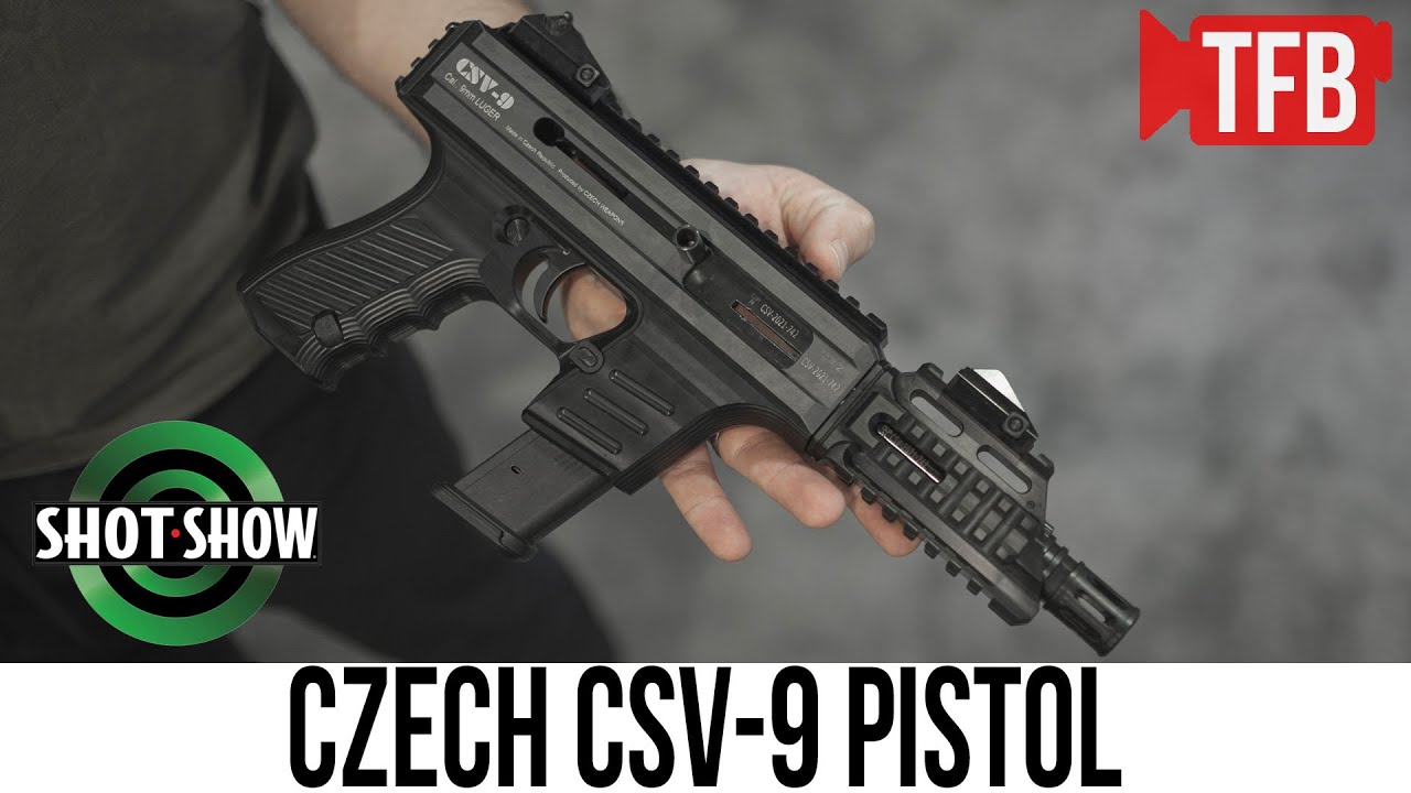 NEW Czech Weapons CSV-9 Pistol/SMG [SHOT Show 2022]