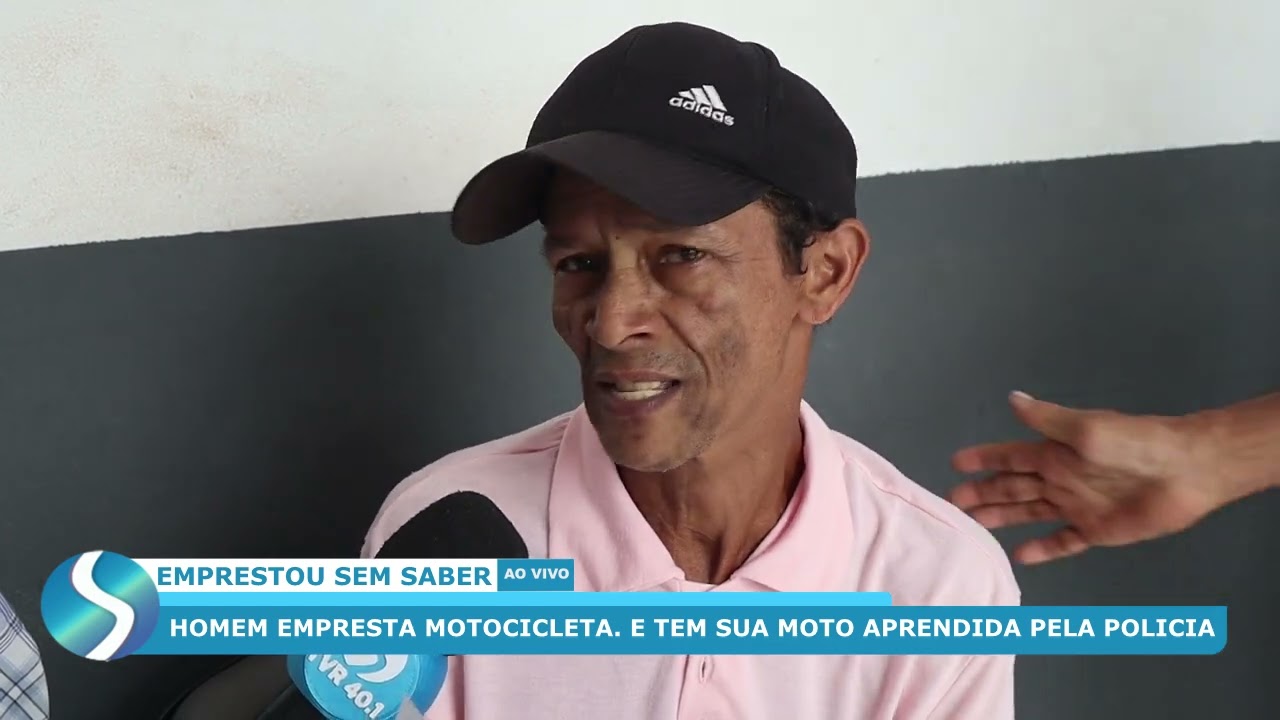 HOMEM EMPRESTA MOTO E POLÍCIA APREENDE O VEÍCULO