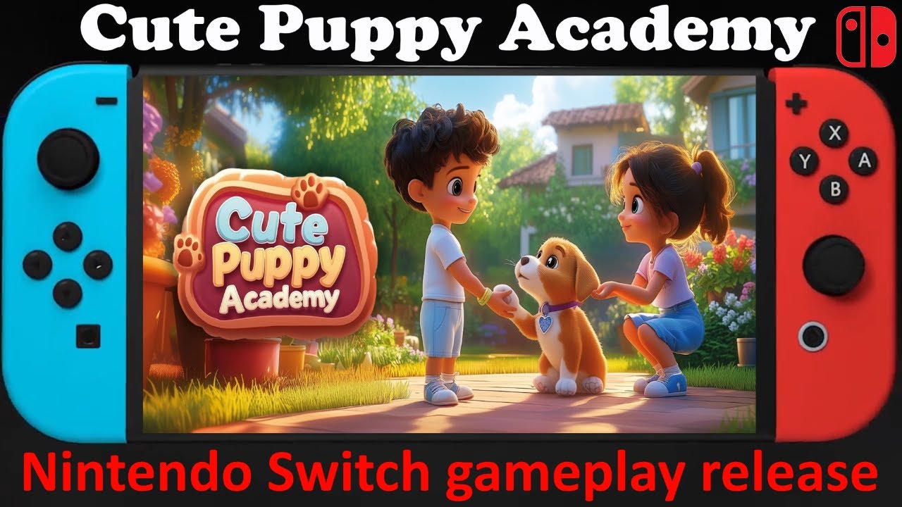 Cute Puppy Academy - Nintendo Switch gameplay release - soft lifestyle